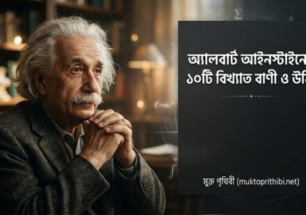 অ্যালবার্ট আইনস্টাইনের ১০টি বিখ্যাত বাণী ও উক্তি - মুক্ত পৃথিবী