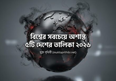 ২০২৬ সালের বিশ্বের সবচেয়ে অশান্ত ৫টি দেশের তালিকা - মুক্ত পৃথিবী