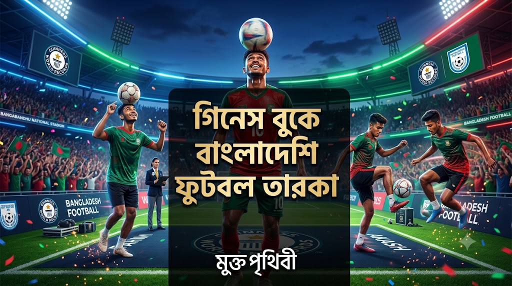 গিনেস ওয়ার্ল্ড রেকর্ডসে দেশের নাম উজ্জ্বল করা বাংলাদেশি ফুটবলাররা।